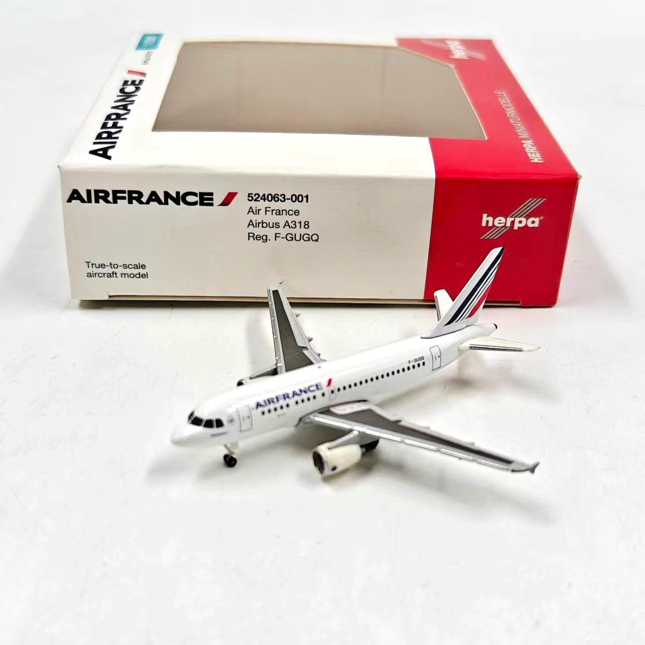 Herpa 1/500 Air France Airbus A318 F-GUGQ Diecast Model 524063-001