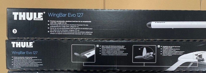 Thule WingBar Evo Load Aluminum Bars 50in. Set of 2, 711300