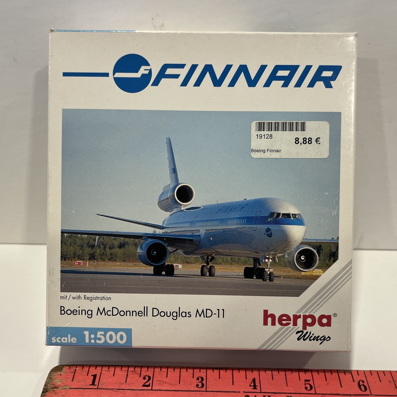 1:500 Herpa FinnAir Airlines Boeing MD 11 Wings Scale Model Rare Set Republic