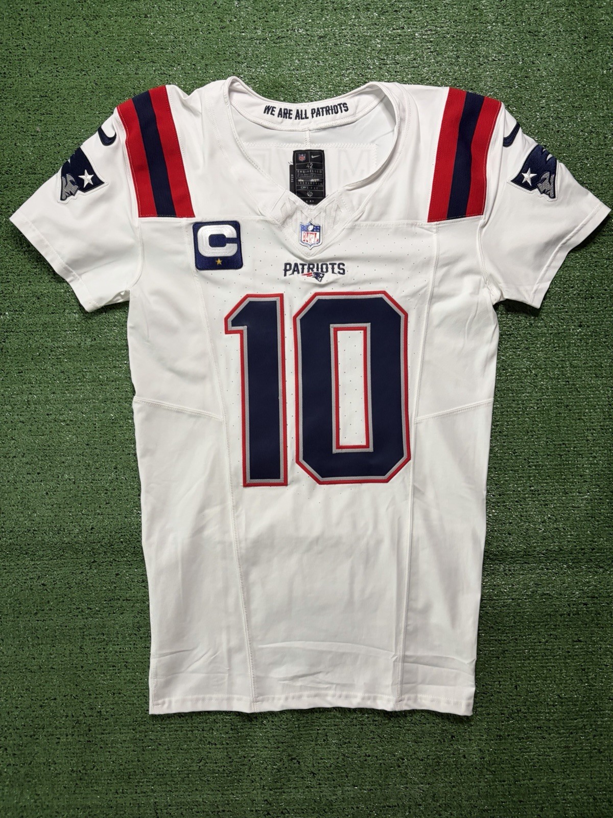 2025 Authentic Drake Maye Game Issued New England Patriots Jersey Not Worn Used