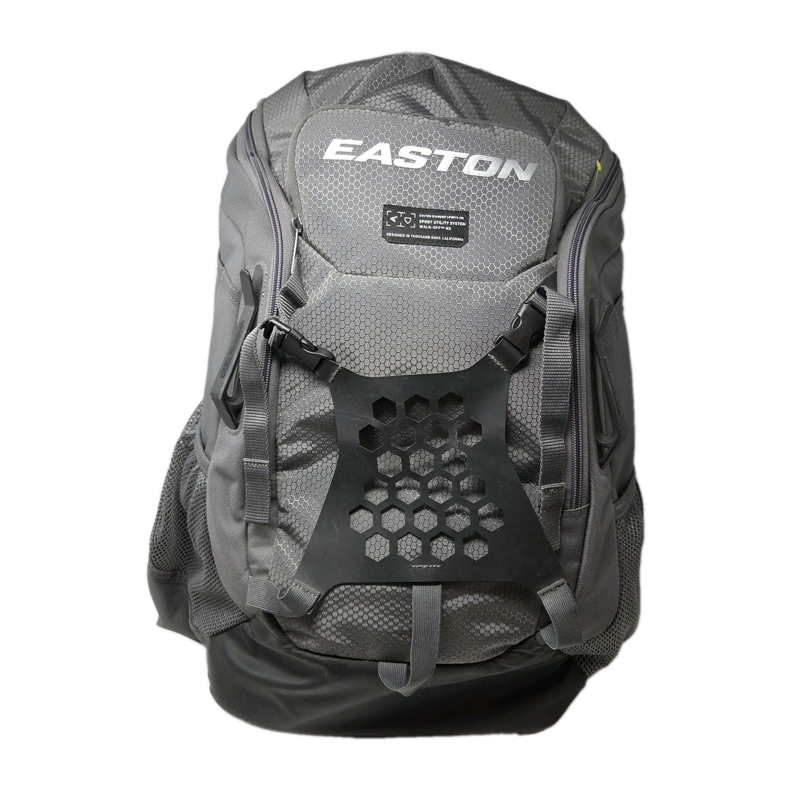 Easton Utility System Walk-Off NX Elite Grey Bat Backpack Bag Softball/Baseball