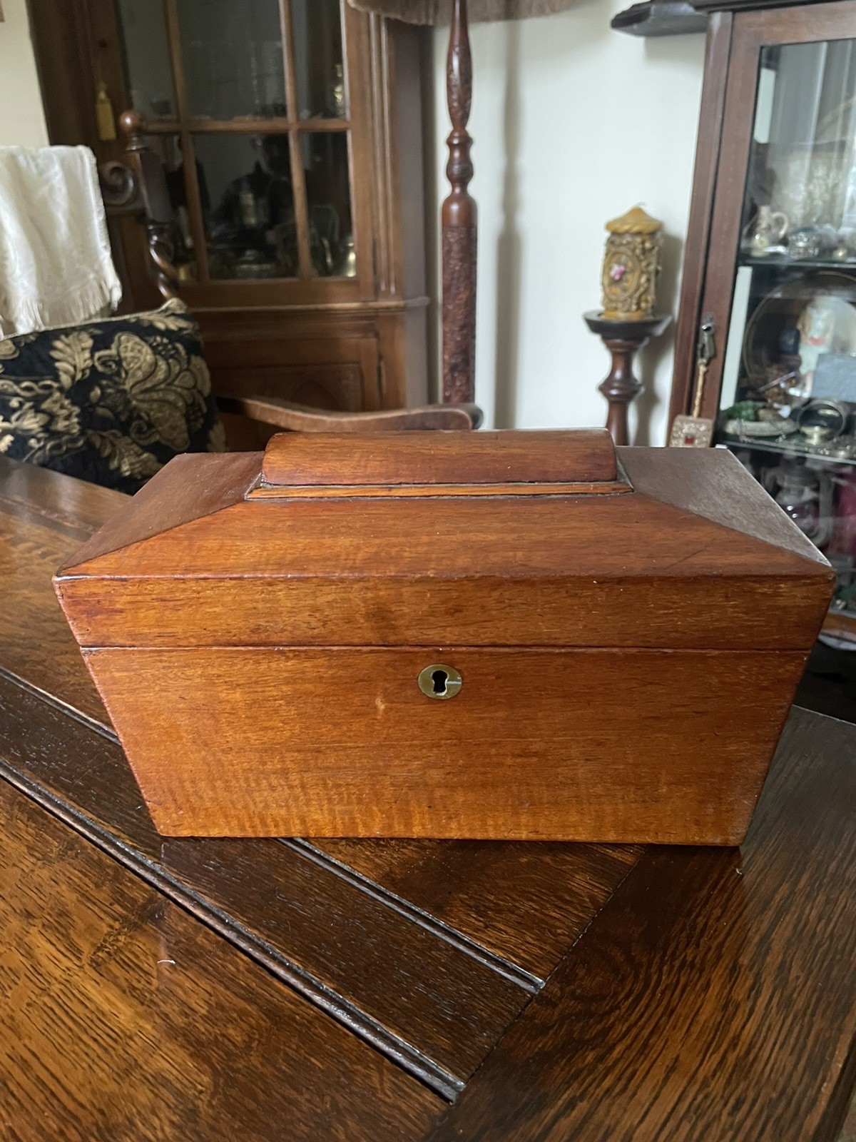 c.1870 Georgian Wood Tea Caddy c.1870 Georgian Wood Tea Caddy