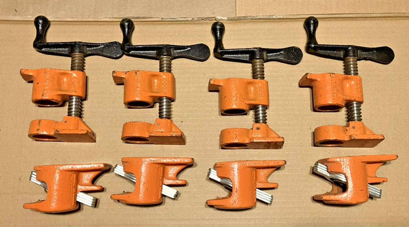 SET OF 4 PONY No 50 JORGENSEN 5003 PIPE CLAMPS 3/4\ SET OF 4 PONY No 50 JORGENSEN 5003 PIPE CLAMPS 3/4\