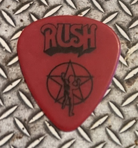Rush Starman Red Guitar Pick - 2011 VIP