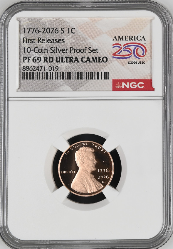 1776-2026 S Lincoln Cent 1C NGC PF69 RD Ultra Cameo Penny First Releases BX9-46