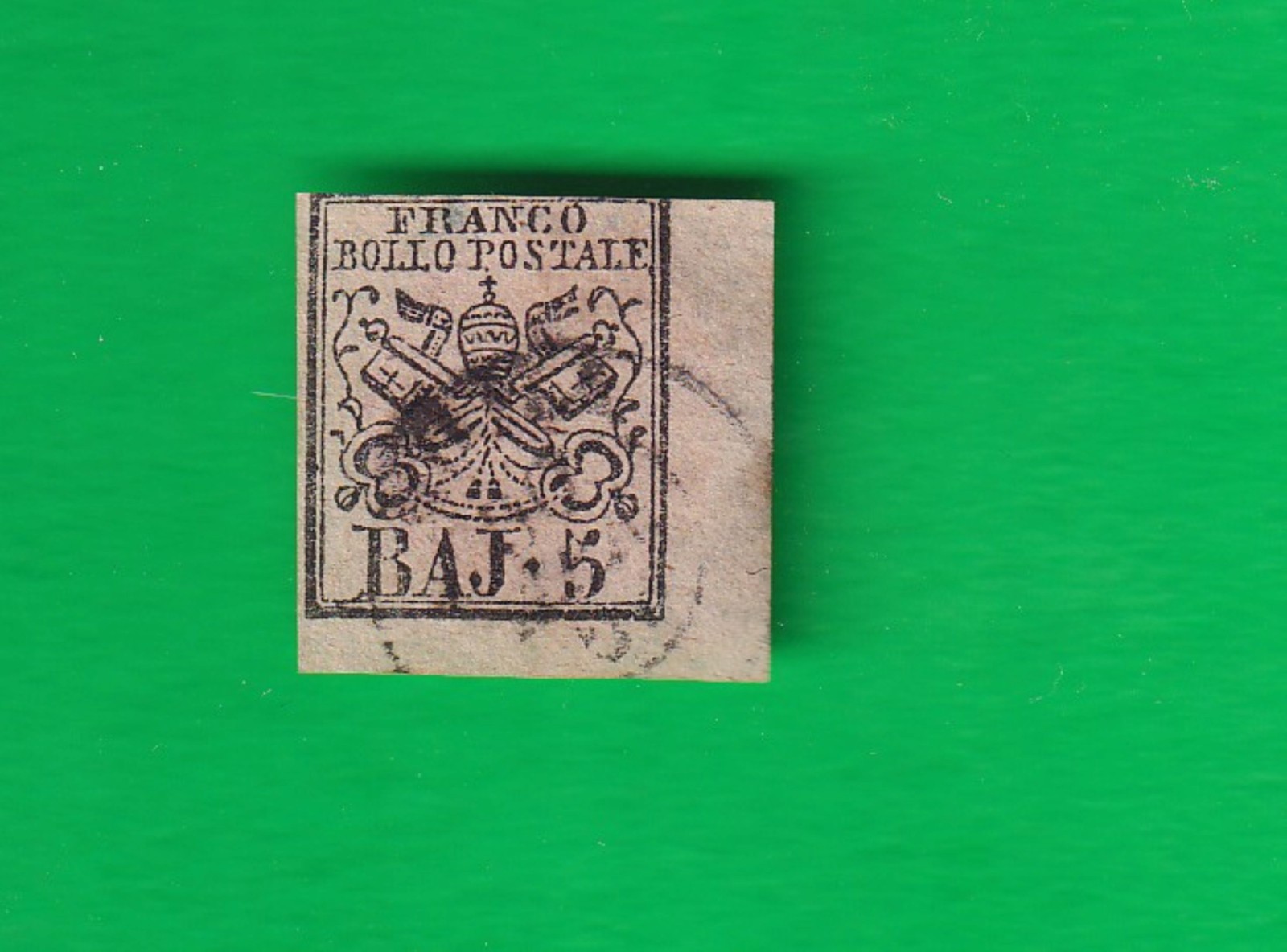 Italy Papal States stamp, 1850s