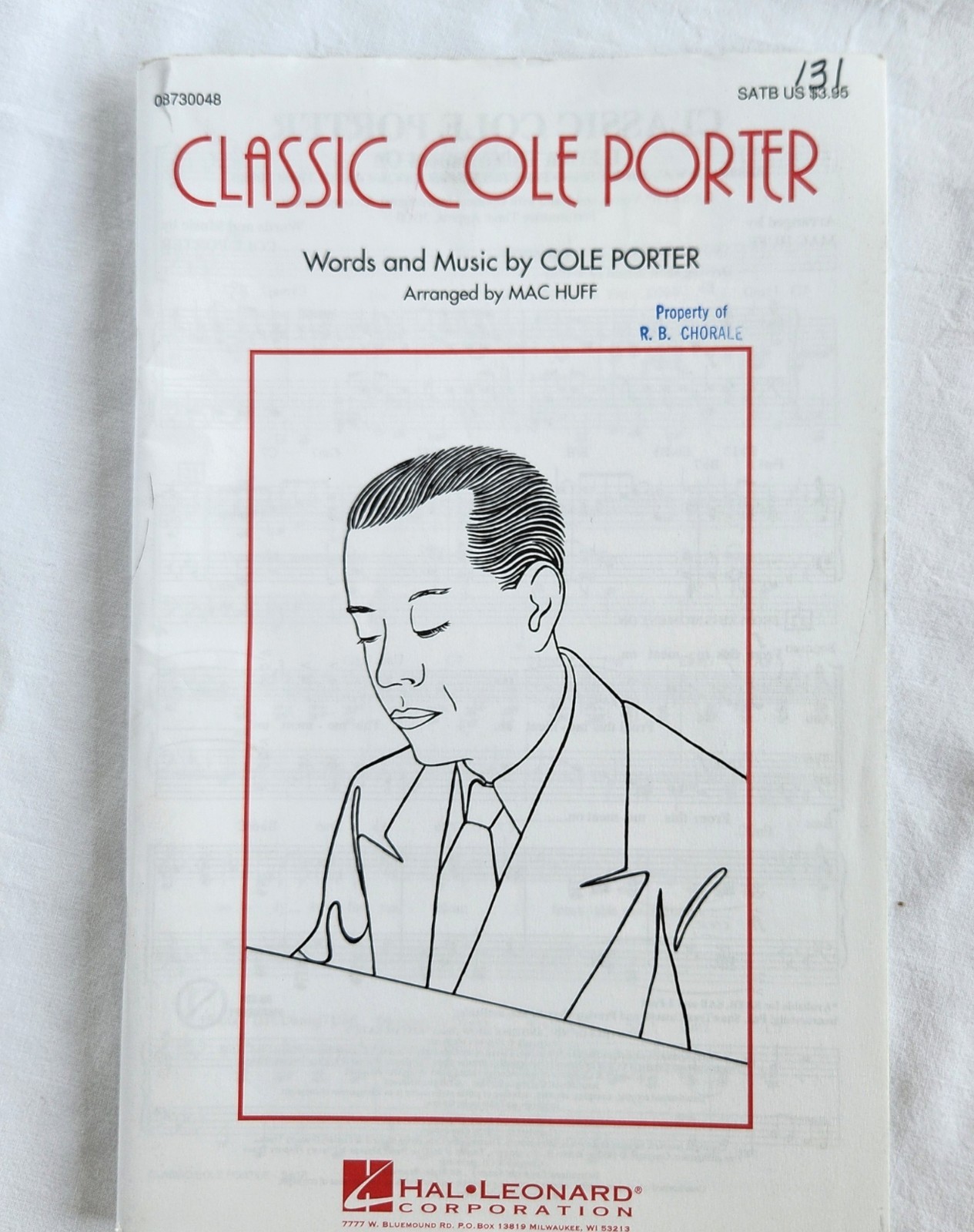 Choral Music Booklet  SATB Cole Porter Classics 79 Pages of Songs