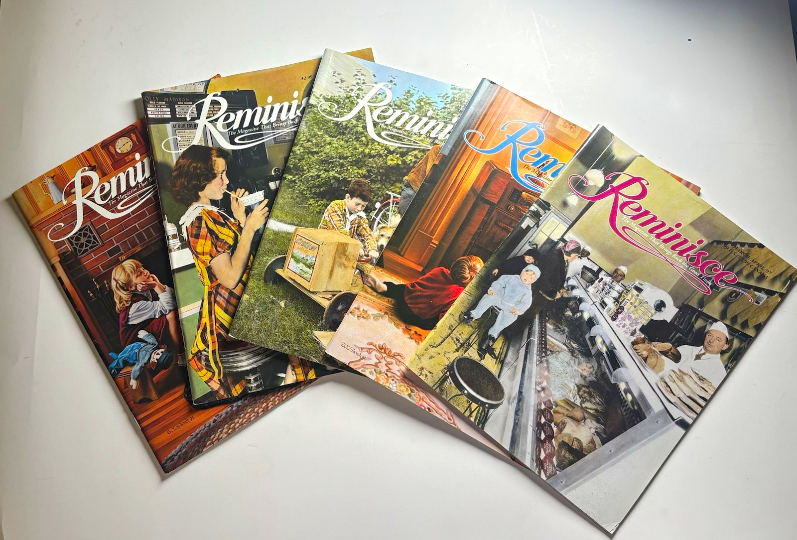 Vintage Reminisce Magazine Lot 5 Issues 1995-1997 Nostalgia Americana Retro