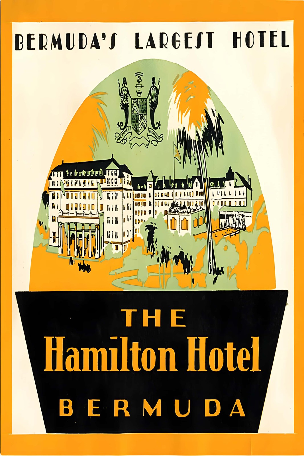 Bermuda Hamilton Hotel Poster - 1920s Art Deco Travel Style π§π²πΌοΈ - Rare Bermuda Hamilton Hotel Poster - 1920s Art Deco Travel Style π§π²πΌοΈ - Rare