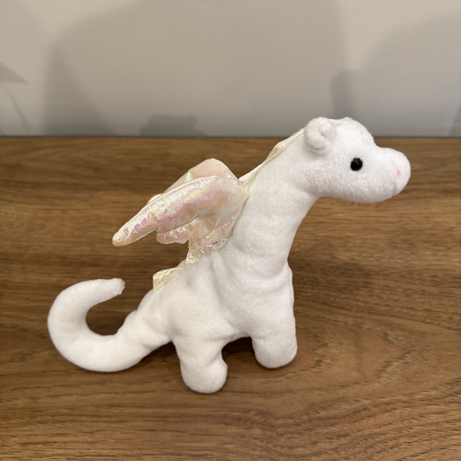 TY Beanie Baby MAGIC Dragon Pale Pink Thread 1995 4th Gen Tag MWMT Retired 4088 TY Beanie Baby MAGIC Dragon Pale Pink Thread 1995 4th Gen Tag MWMT Retired 4088