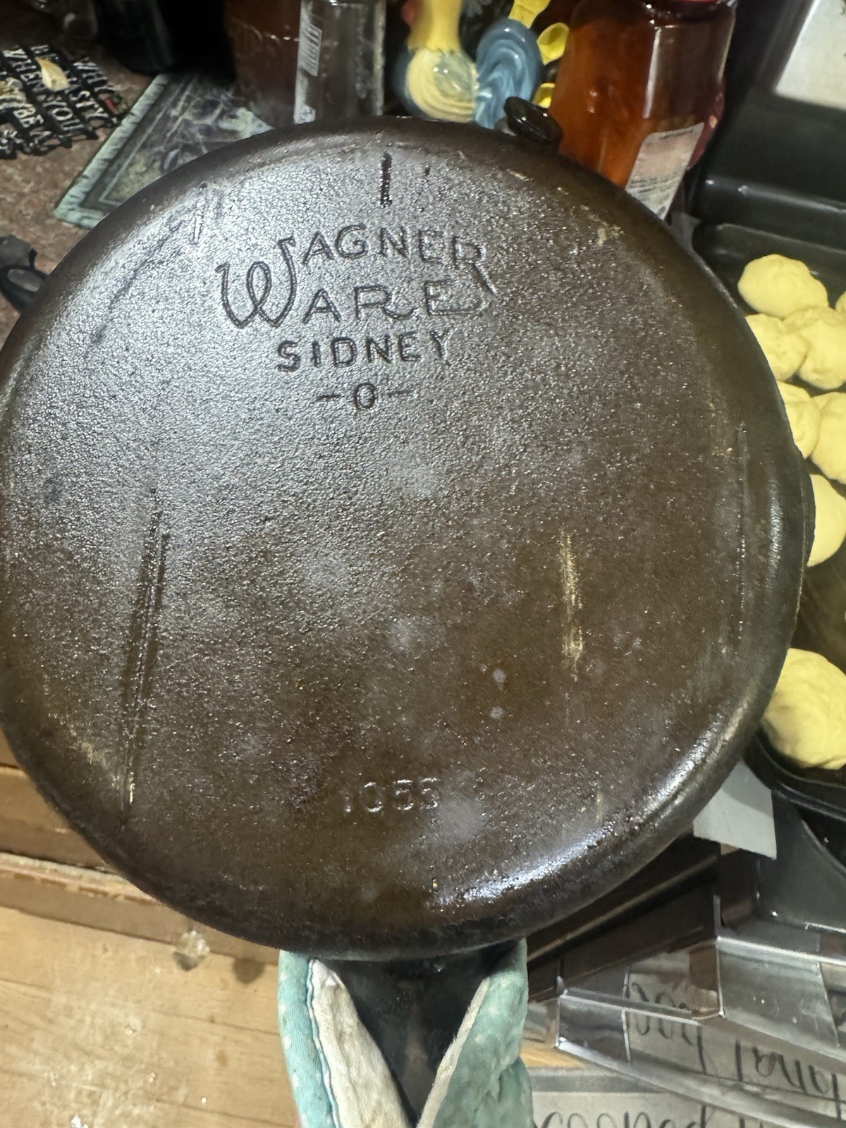 Vintage Antique Wagner Ware Sidney O Cast Iron Skillet 1055K #5 Extremely Rare