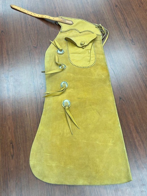 Vintage Harlan Webb S.D. Myres El Paso Leather Batwing Cowboy Chaps 40\