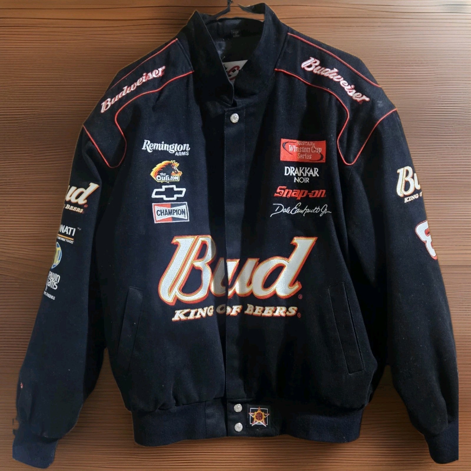 Vintage Dale Earnhardt Jr Budweiser Winston Cup Suede Jacket Chase Authentics
