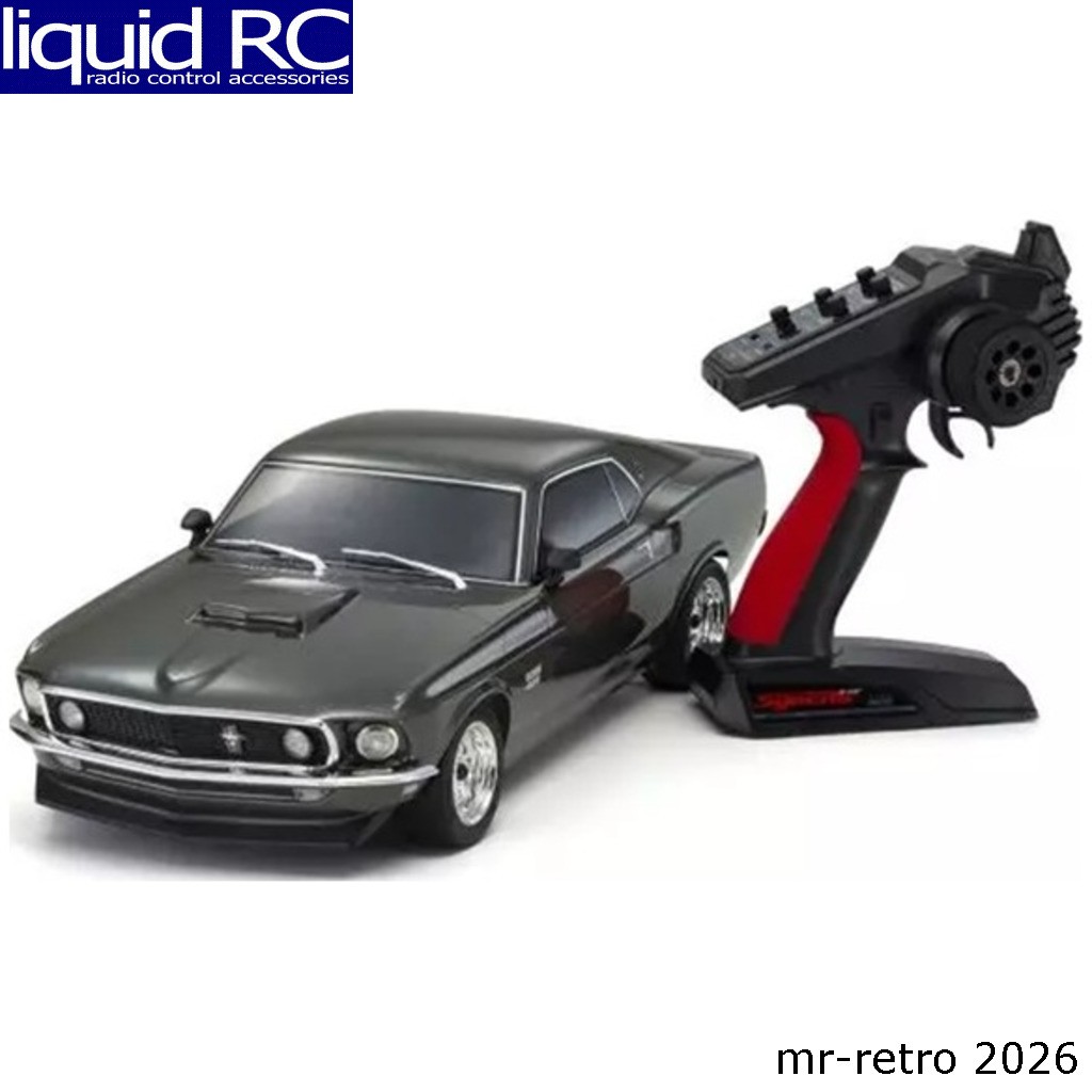 Kyosho 34437T1 1:10 Ep 4WD 1969 Ford Mustang Boss 429 Black Jade Readyset Fazer