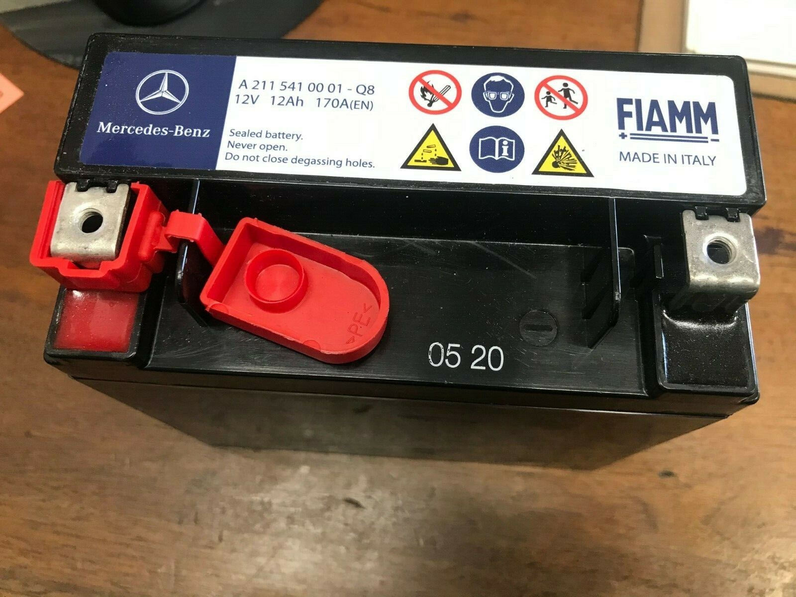 Original Genuine Mercedes Benz Secondary Backup SBC Auxiliary Aux Battery w211