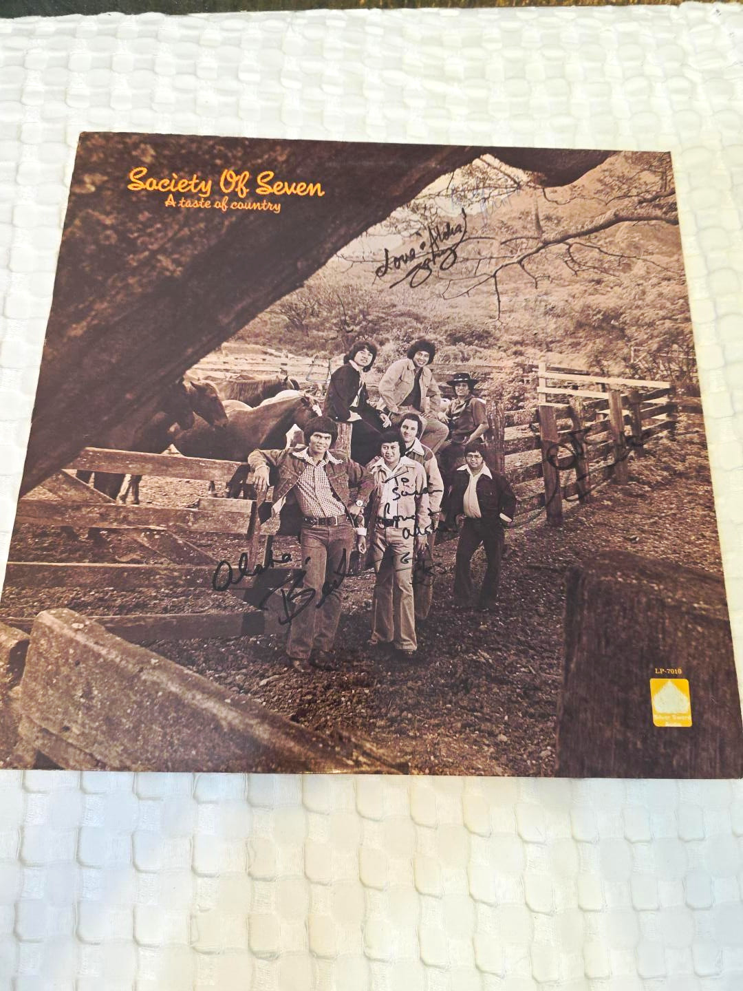 1974 Society of Seven A Taste of Country LP Signed Autographed “To Susan”
