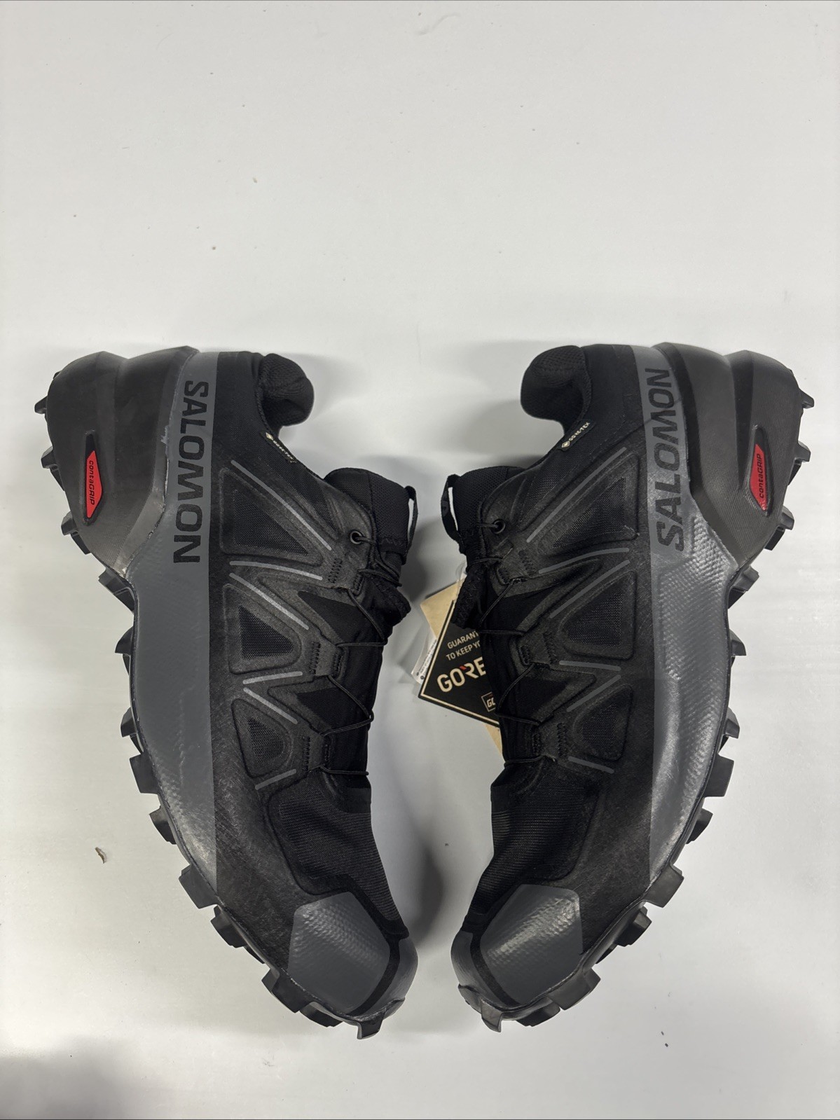 Size 12M - Salomon Speedcross GoreTex Running Trail Shoes Black Gray