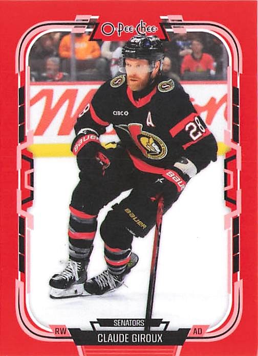2025-26 O-Pee-Chee #246 Claude Giroux Red Border Hockey