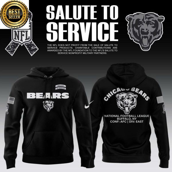 NEW Chicago Bears 2026 NFL Salute to Service Hoodie Full Size S-5XL