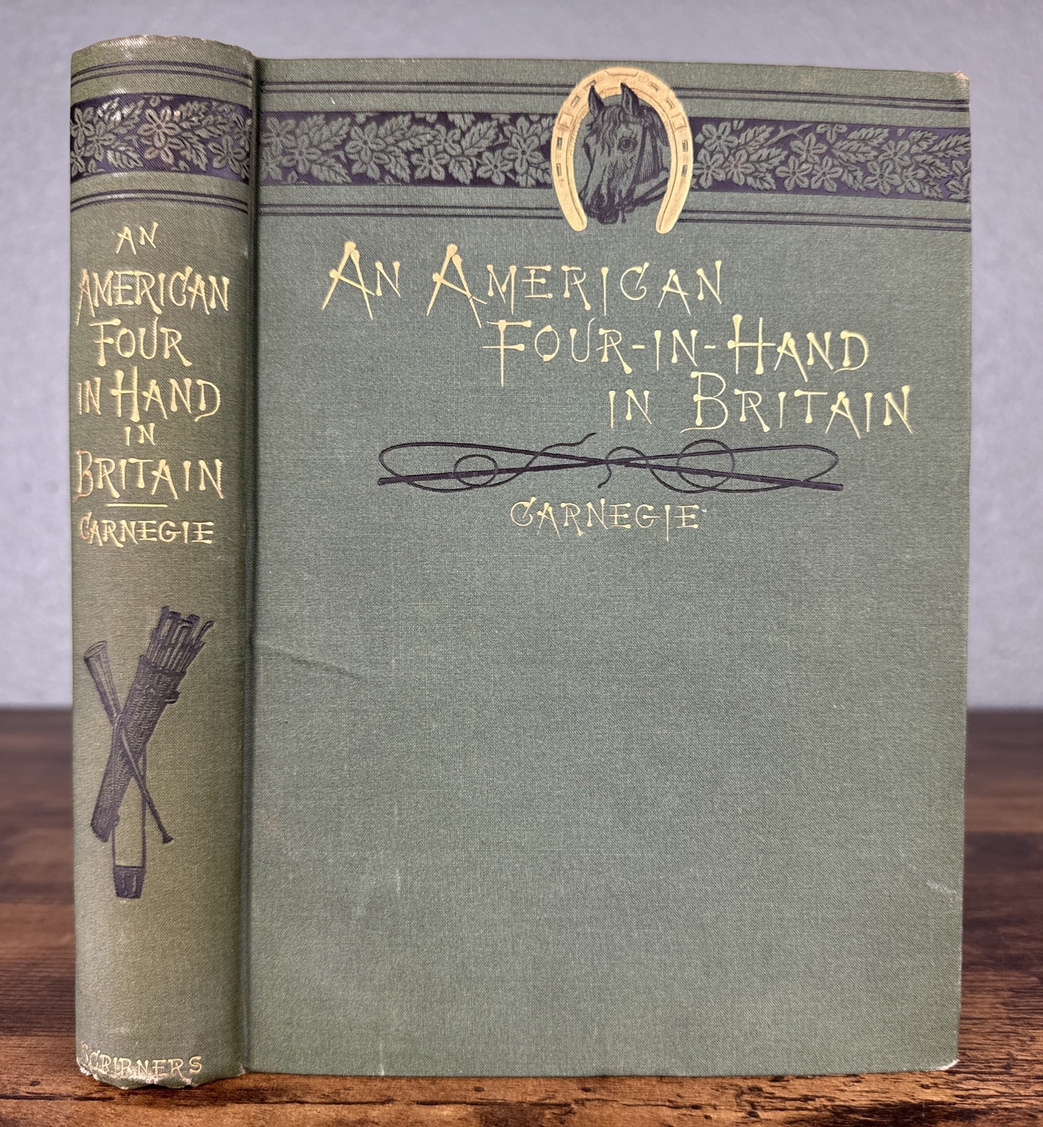 AN AMERICAN FOUR-IN-HAND IN BRITAIN 1883 1ST ED *INSCRIBED BY ANDREW CARNEGIE*