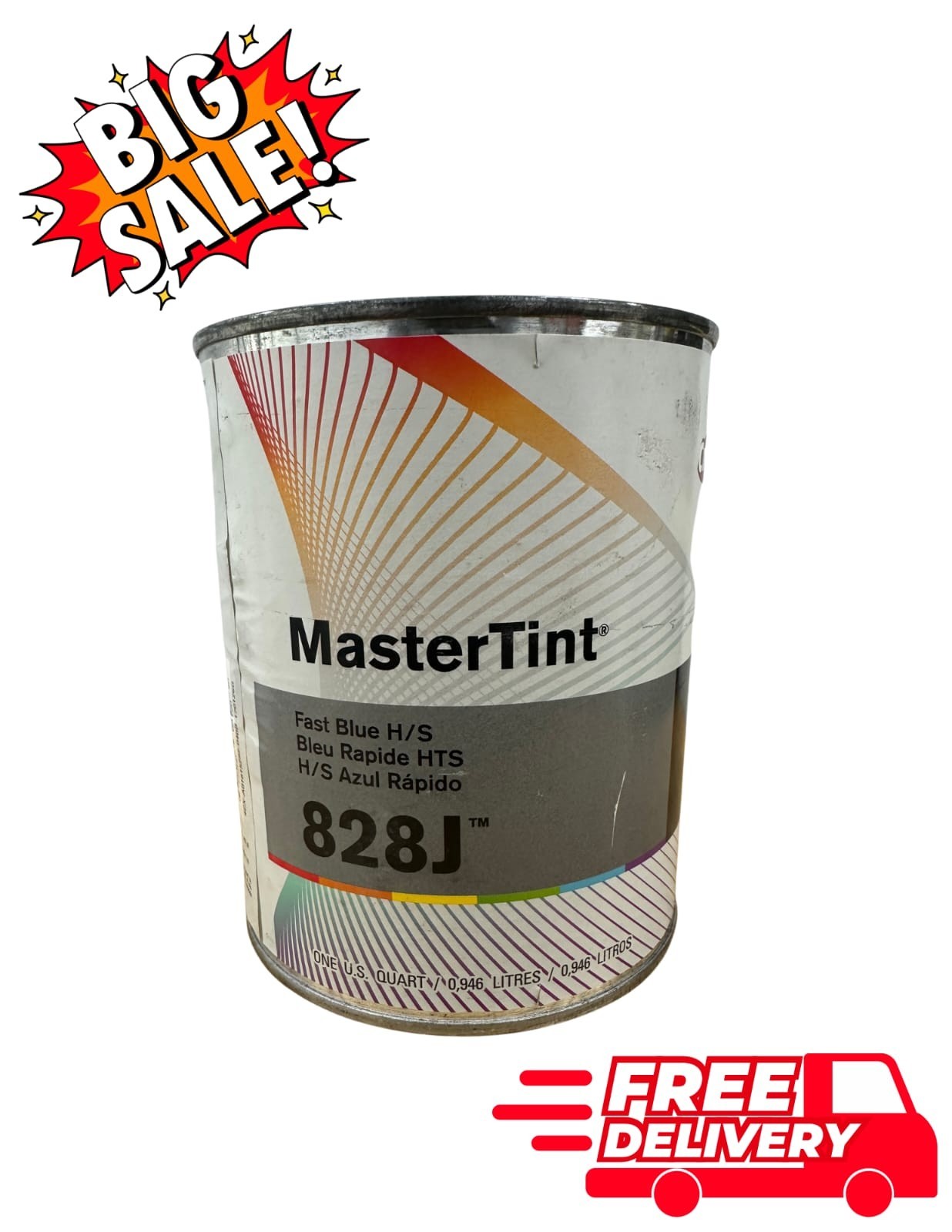 🔵 Axalta Cromax MasterTint 828J Fast Blue H/S Mixing Color 1 Quart