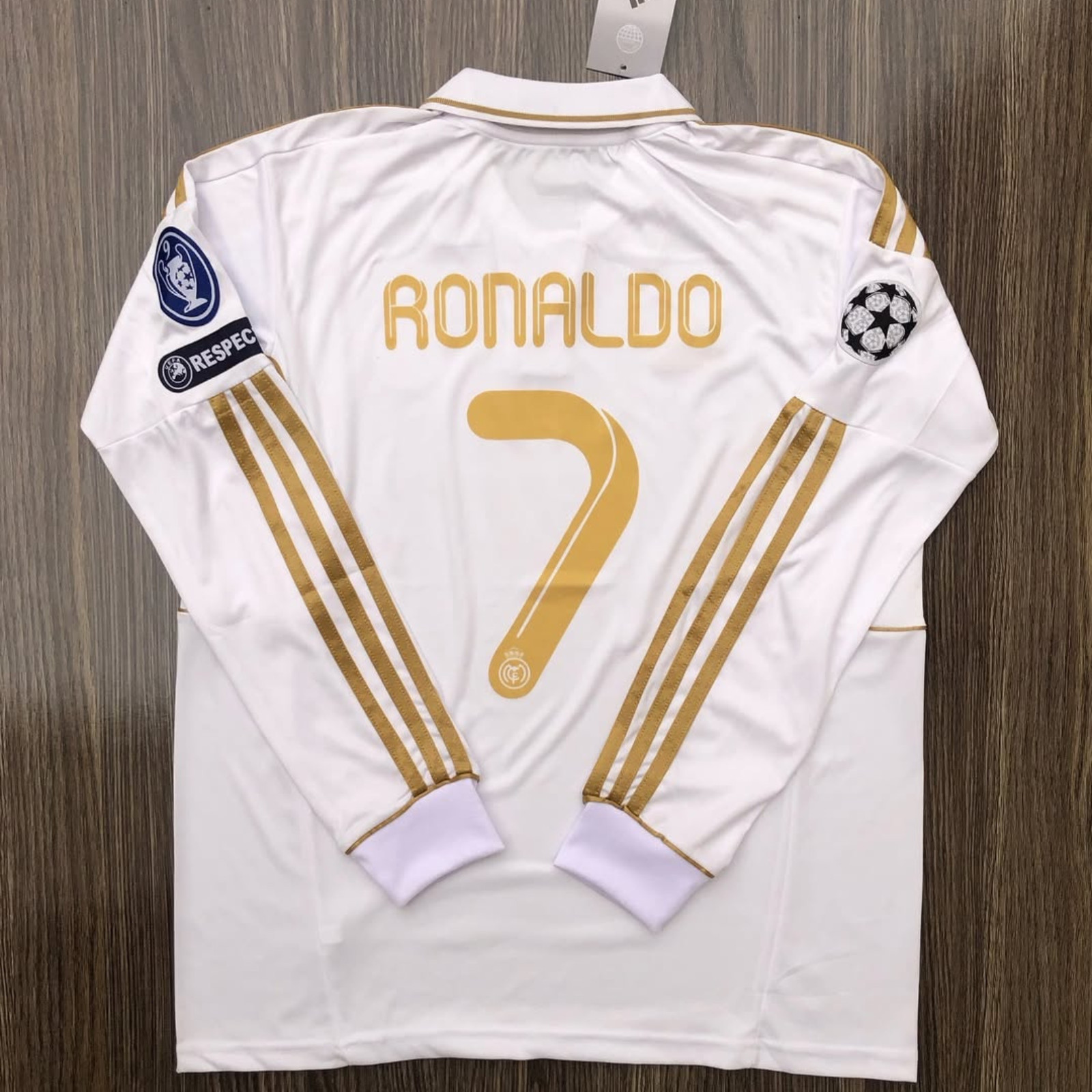 Cristiano Ronaldo #7 Madrid Home Kit With UCL 2011/2012