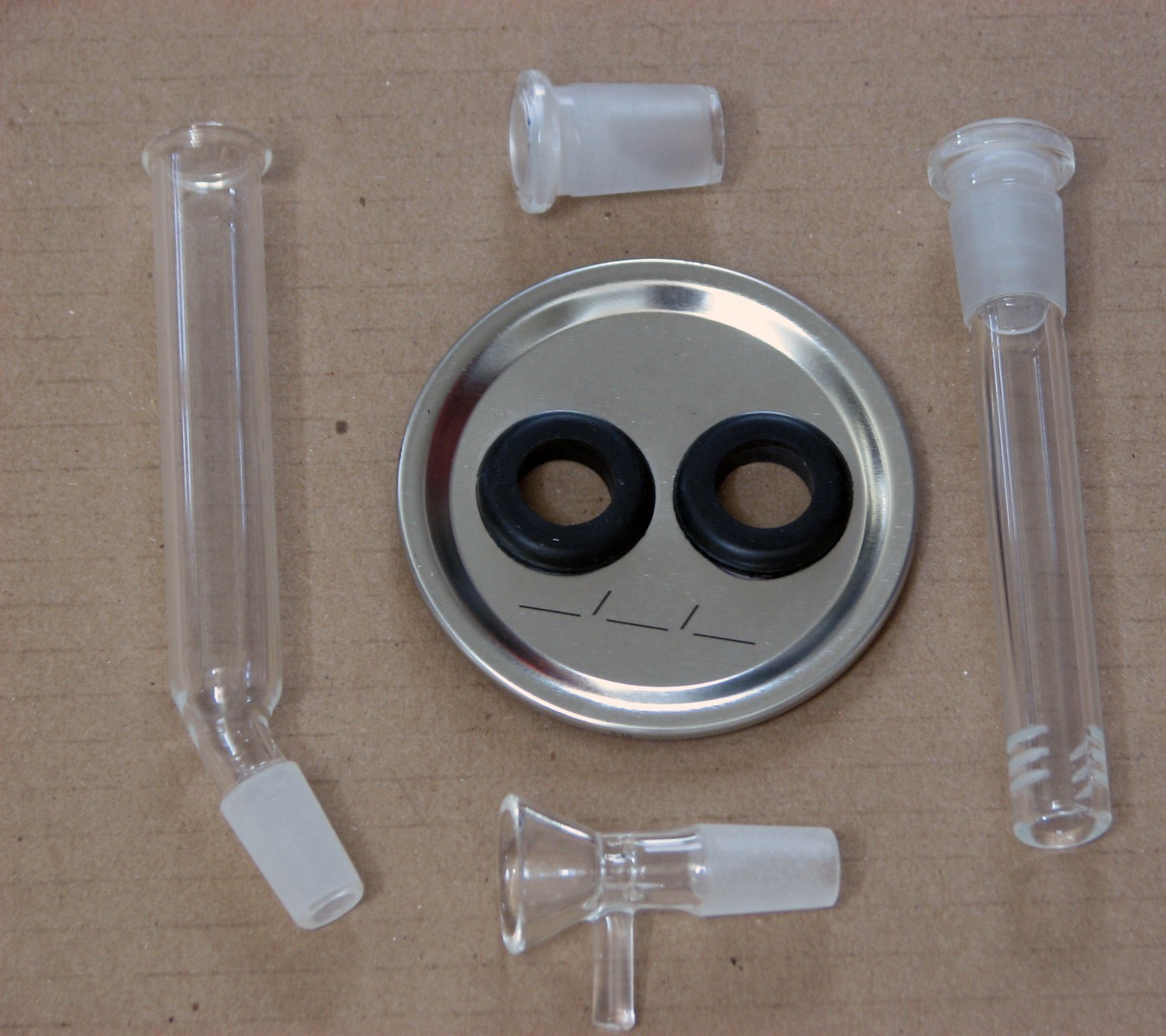 DIY Jar Bong Kit.  Wide Mouth lid and seal, Everything But 16 oz Jar