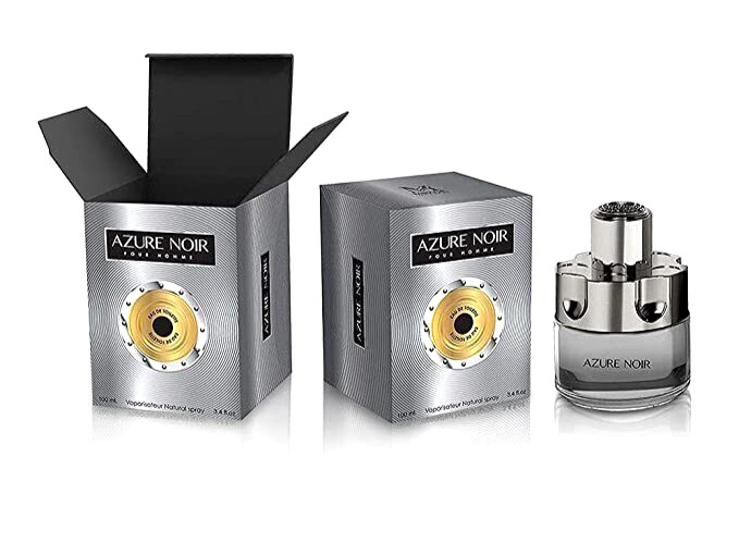 Mirage Brands Azure Noir Perfume For Men, Eau De Parfum, 3.4 fl Oz 100 ml