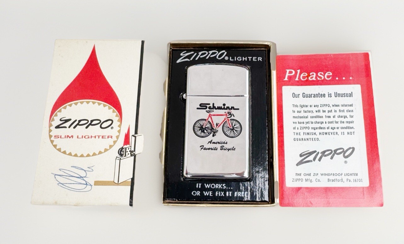 1971 Schwinn Zippo Lighter “ America’s Favorite Bicycle” 1971 Schwinn Zippo Lighter “ America’s Favorite Bicycle”
