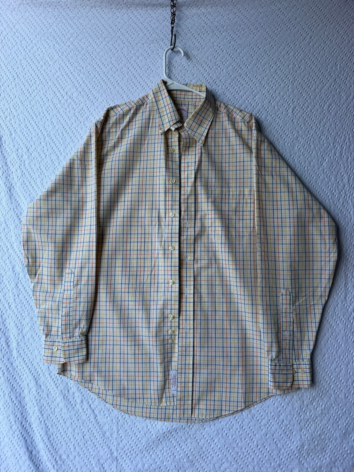 Brooks Brothers 346 Men’s Multicolor Plaid Long Sleeve Button-Up Shirt Size M