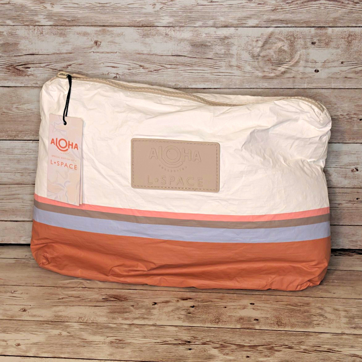 Aloha Collection San Tropez Dipped L*Space Travel Pouch Zip Colorblock 