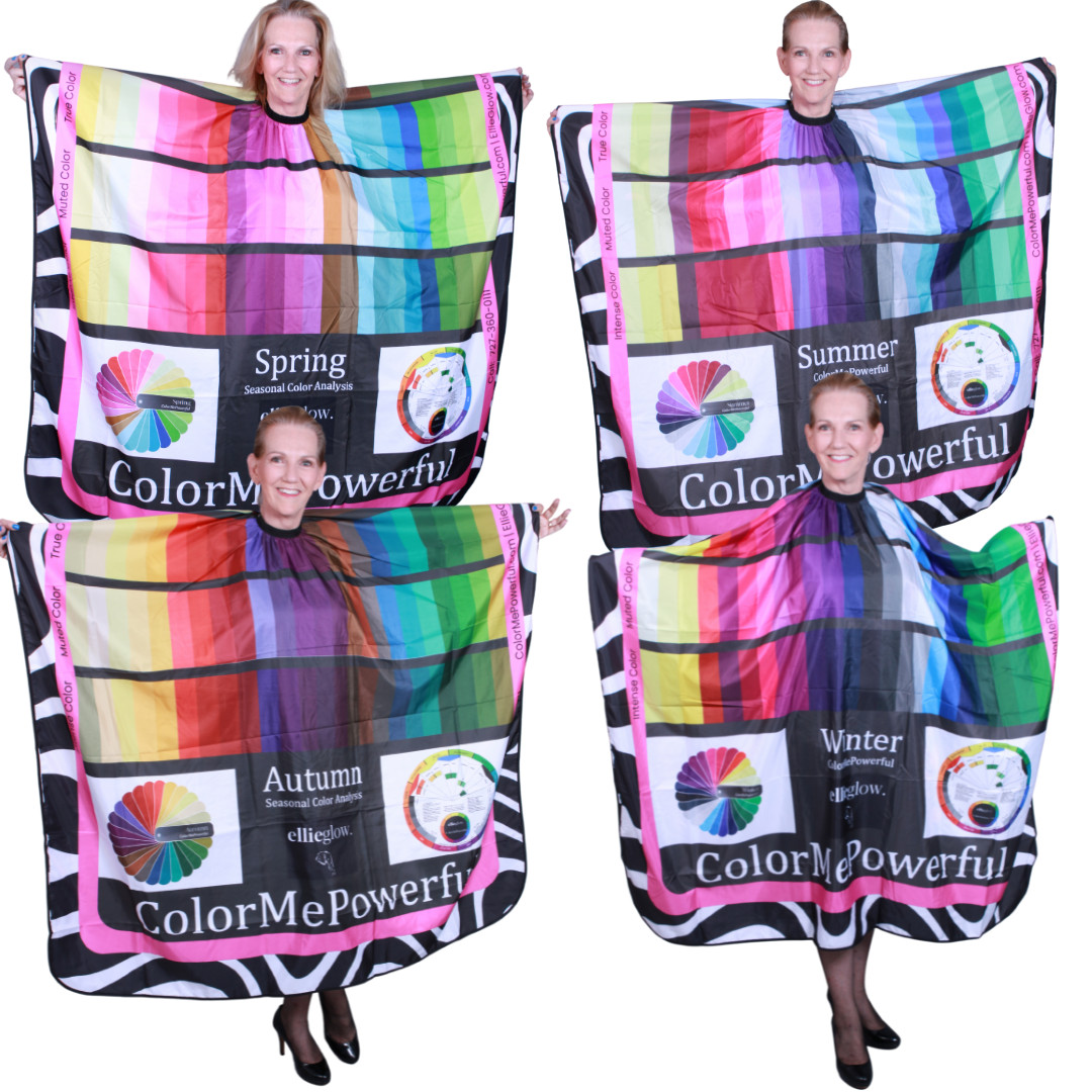 Seasonal Color Analysis Capes/Drapes/Swatch Image Consulting Set ColorMePowerful