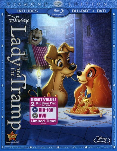 Lady and the Tramp Blu-Ray/Dvd Diamond Edition no dvd