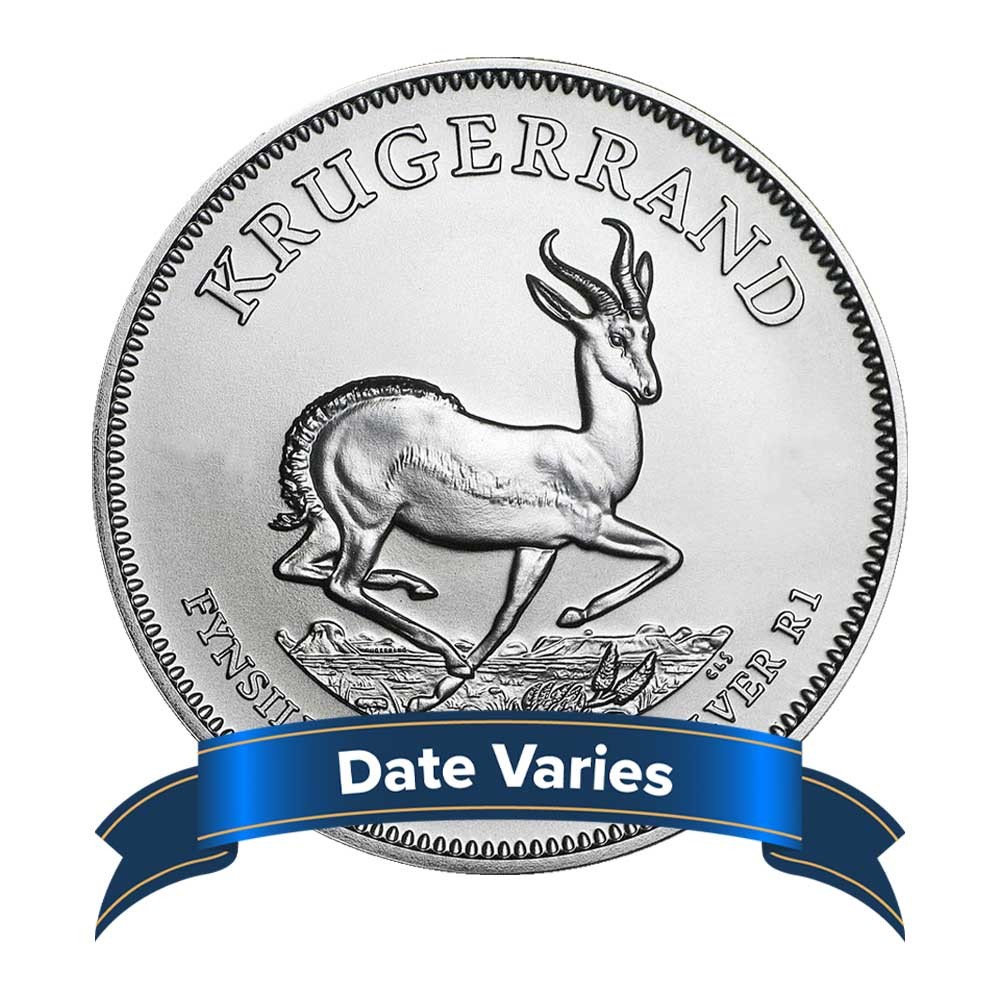 South Africa Silver Krugerrand 1 oz Random Year South Africa Silver Krugerrand 1 oz Random Year