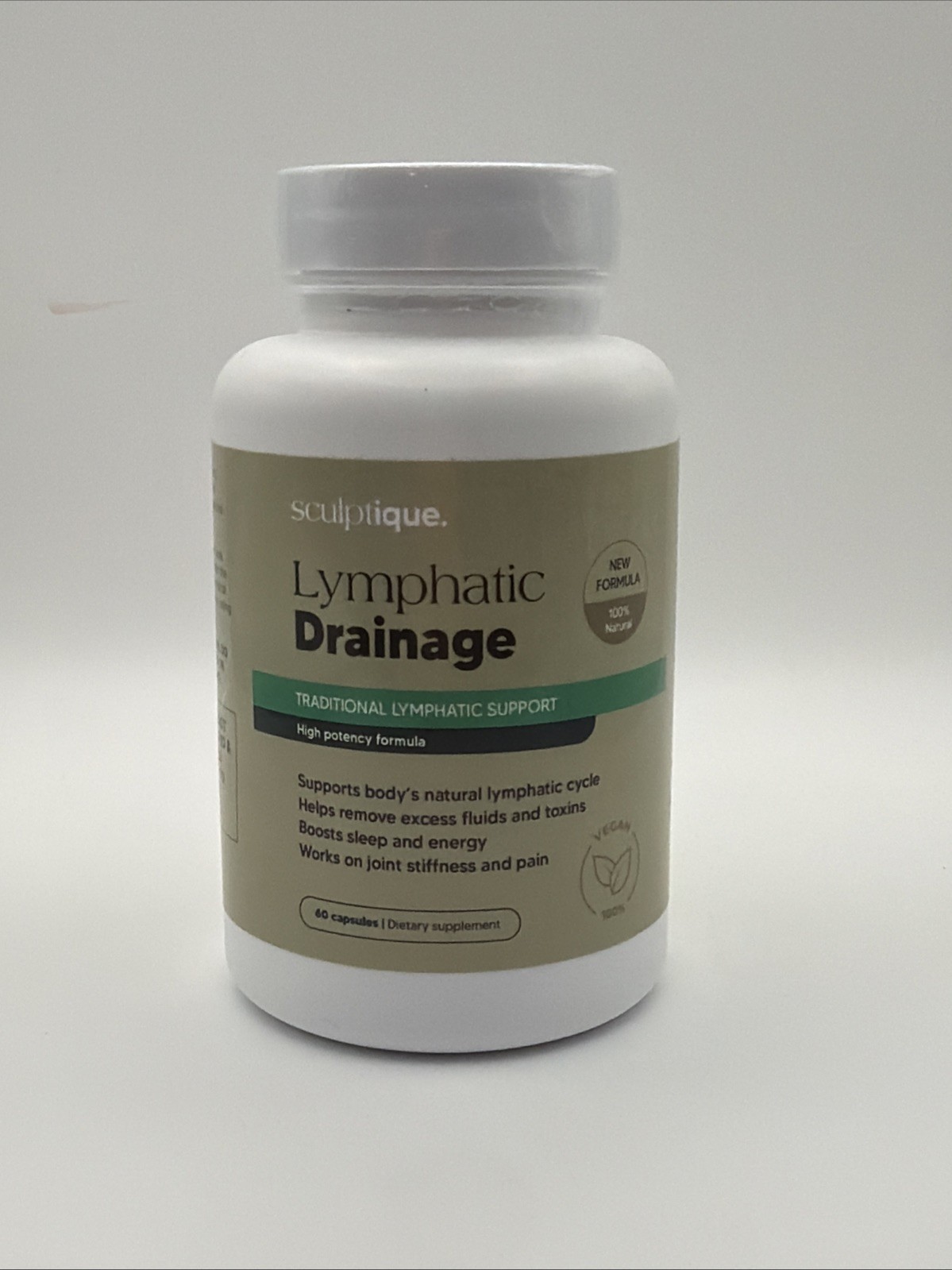 Sculptique Lymphatic Drainage 100% Natural Supplement High Potency