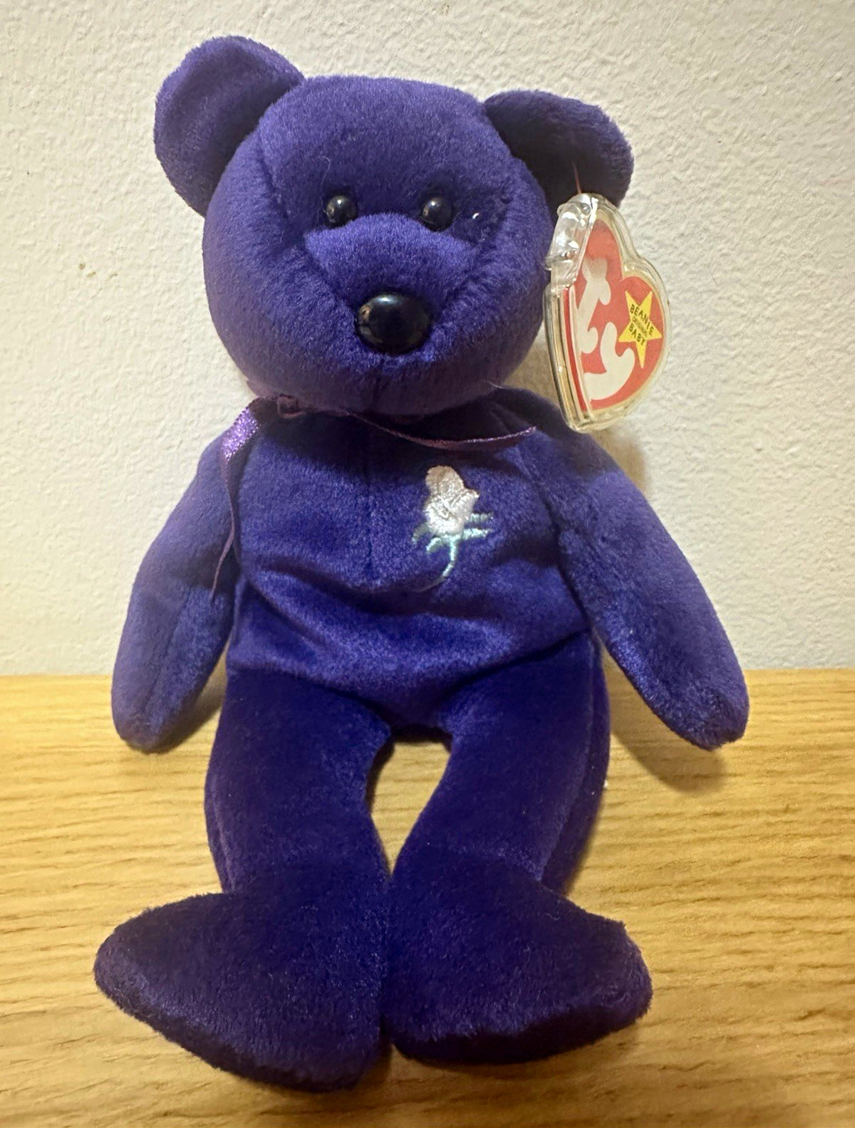 Rare Ty Beanie Babies Princess Purple Bear Plush Vintage 1997