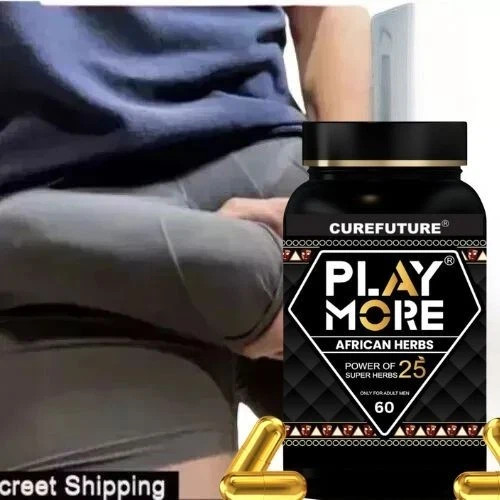 Play More Powerful African Herbs 25-in-1 Shilajit 60 Caps 800mg