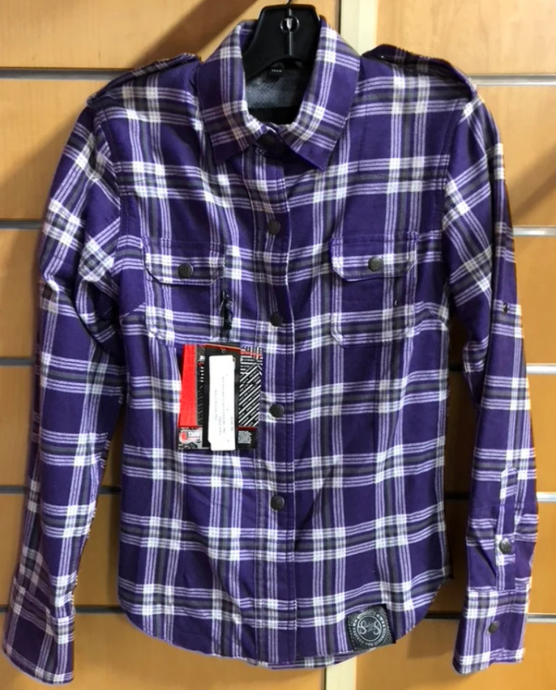 Speed & Strength Smokin\' Aces Women\'s Reinforced Moto Shirt Purple XS 878963-1