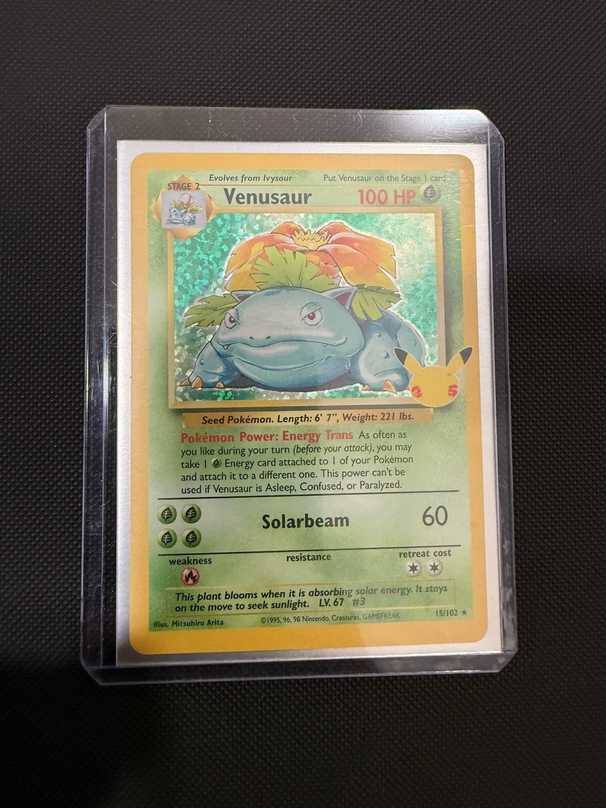 Pokémon TCG Celebrations Venusaur Holo Rare Card #15/102