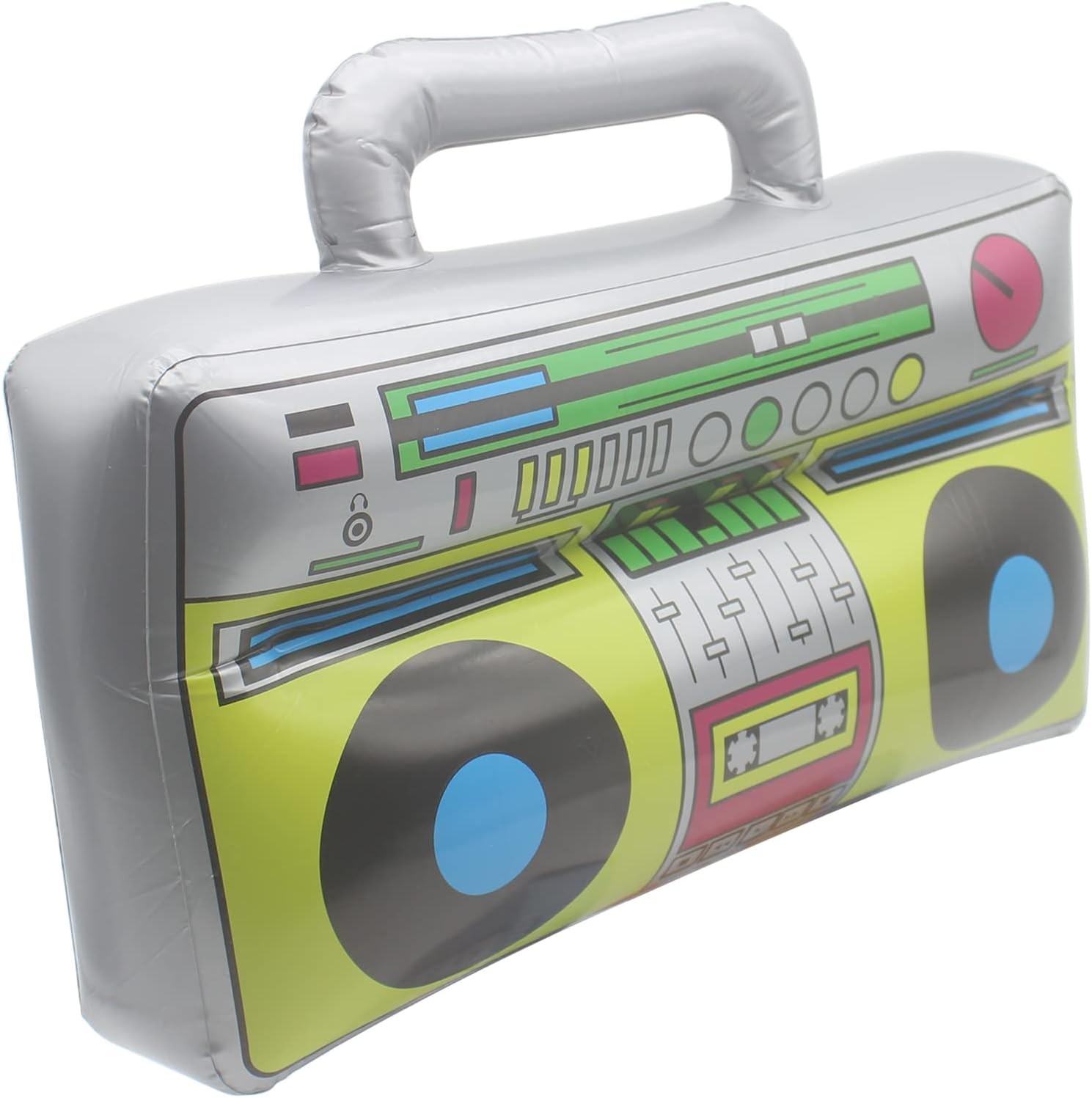 1 Pack, 40cm Large Blow Up Retro 80s 90s BOOM BOX Speaker Balloon Decoration for