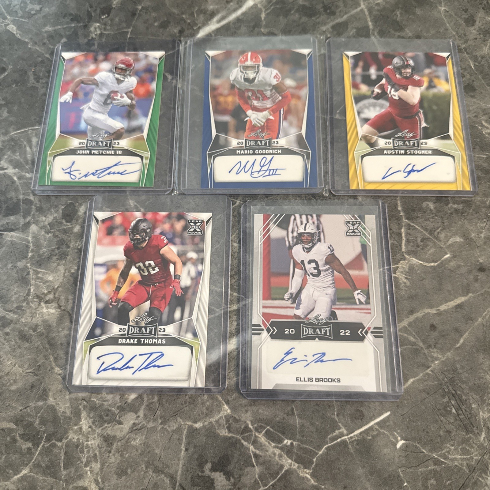 2022-23 Lead Draft Auto Rookie Football Cards 2022-23 Lead Draft Auto Rookie Football Cards
