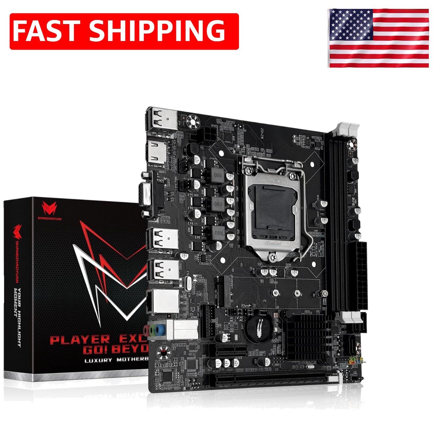 Intel H61C Motherboard for LGA 1155 CPUs - Dual Channel DDR3 & M.2 Support
