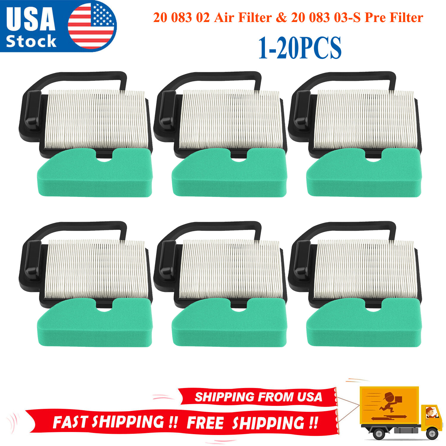 1-20PCS Air Filter For Kohler 20 883 02-S1 20 883 06-S1 KH-20-883-06-S1 Kits 1-20PCS Air Filter For Kohler 20 883 02-S1 20 883 06-S1 KH-20-883-06-S1 Kits