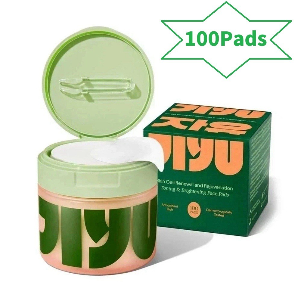100Pcs Skin Cell Renewal Brightening Toner Pads Facial Exfoliate Skincare