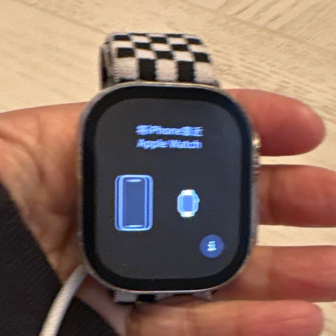 Apple Watch Ultra 49mm Titanium Silver GPS Smartwatch 32GB Black/White Band Apple Watch Ultra 49mm Titanium Silver GPS Smartwatch 32GB Black/White Band