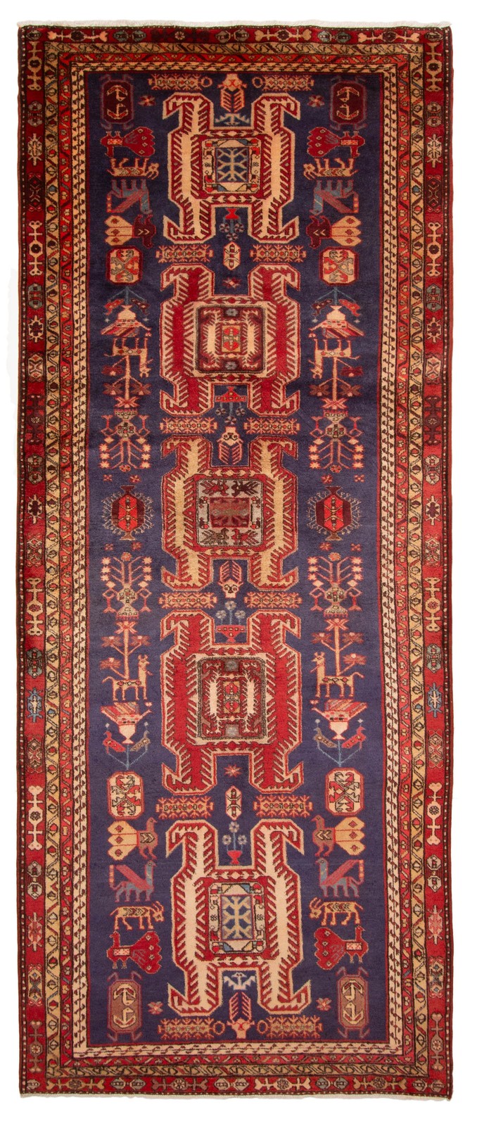 Traditional Vintage Hand-Knotted Area Rug 4\'5\