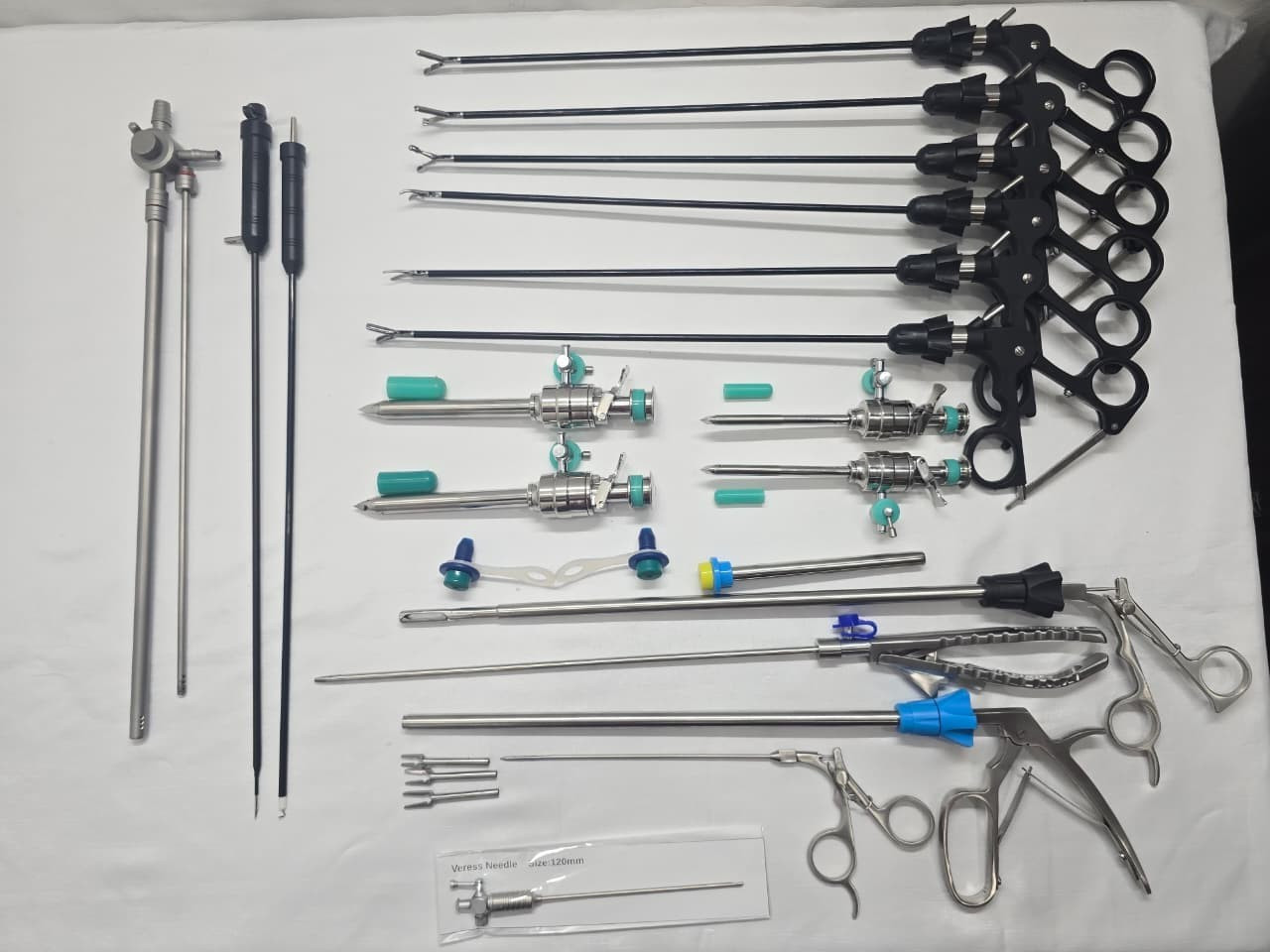 21pc - Laparoscopic Surgery Set SS High Quality Reusable Instruments