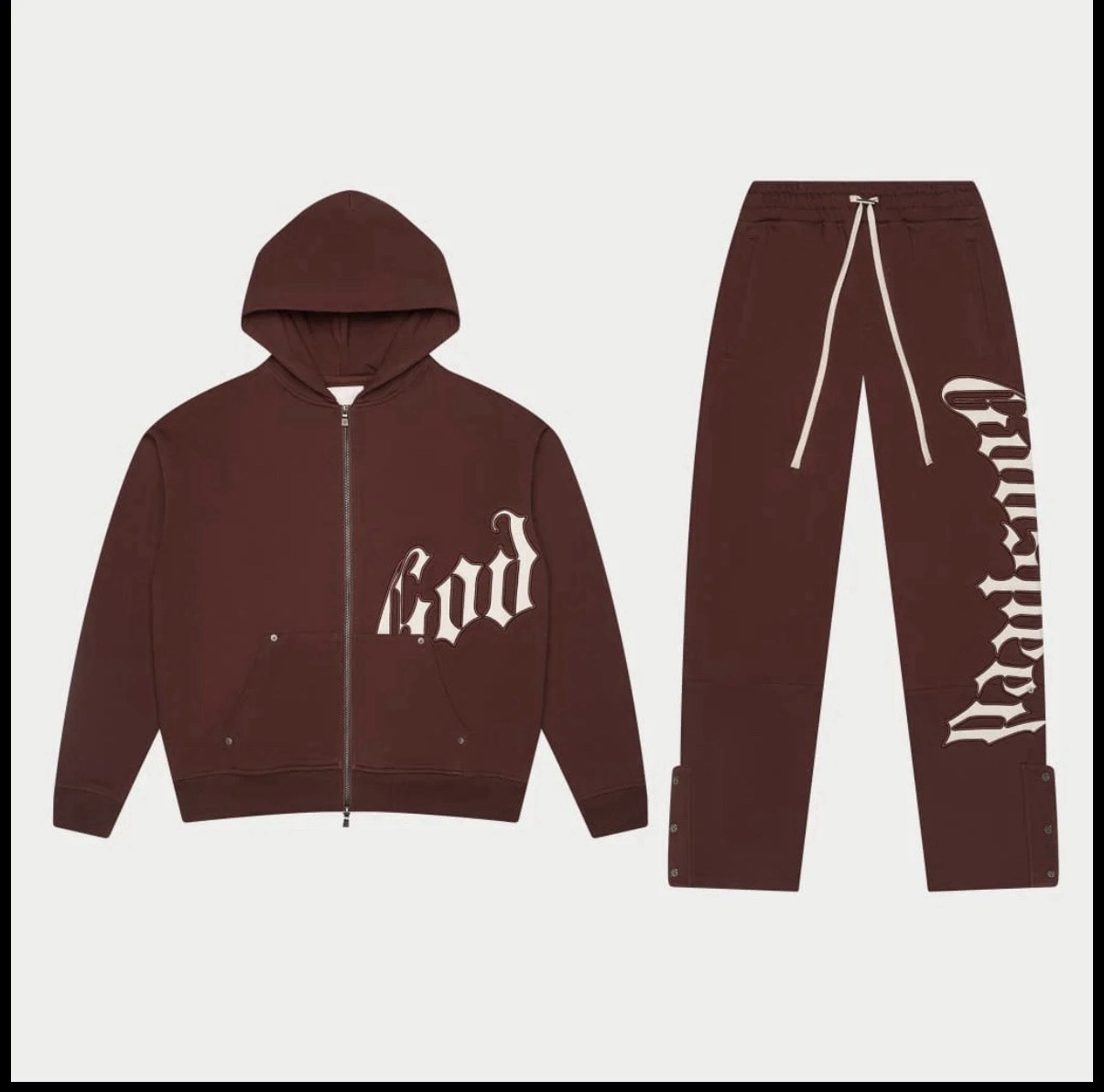 Godspeed New York OG LOGO SWEATSUIT V2 (BROWN/WHITE) (Medium) Godspeed New York OG LOGO SWEATSUIT V2 (BROWN/WHITE) (Medium)