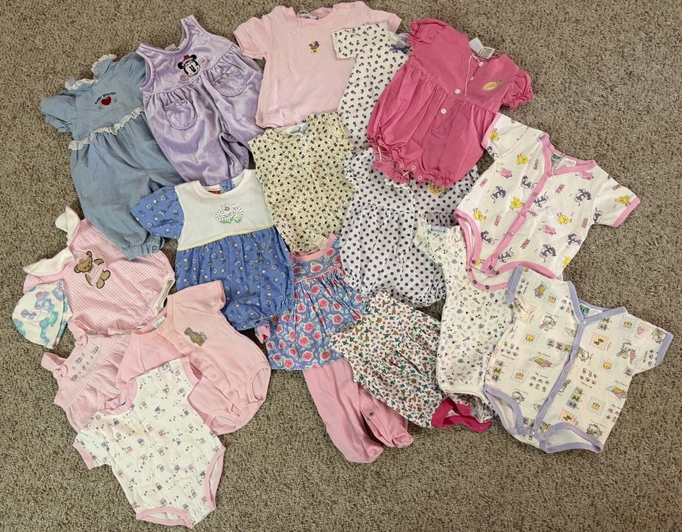 Vintage 17 Pc Lot Girls Rompers McKids Fruit Baby One Pc Oshkosh B’gosh Floral Vintage 17 Pc Lot Girls Rompers McKids Fruit Baby One Pc Oshkosh B’gosh Floral