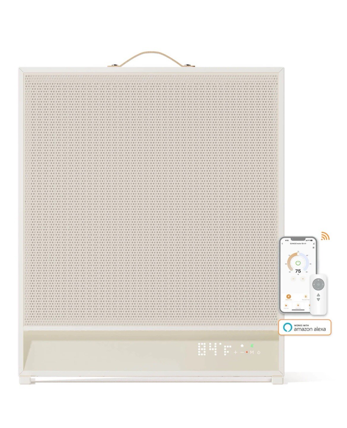 Sunkos SK-E1 Sunshine Electric Space Heater With Far-Infrared Heat No Fan Noise